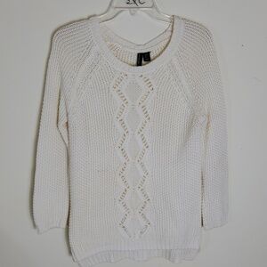 Cynthia Rowley Button-Back Knit Sweater Size S